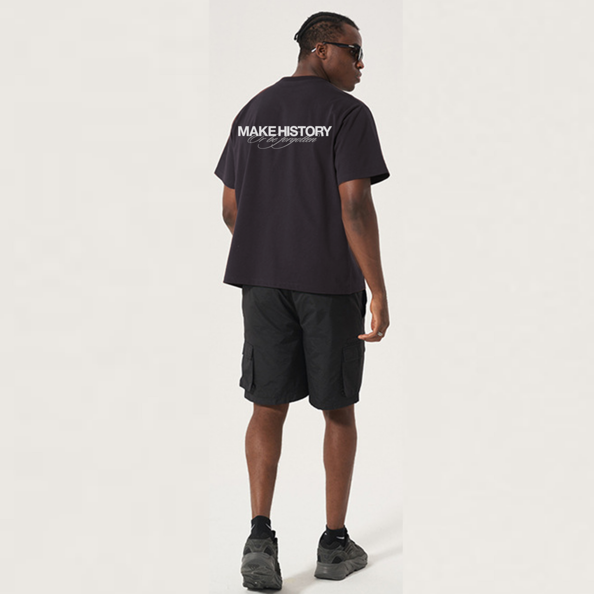 Make History Oversized Cropped T-shirt