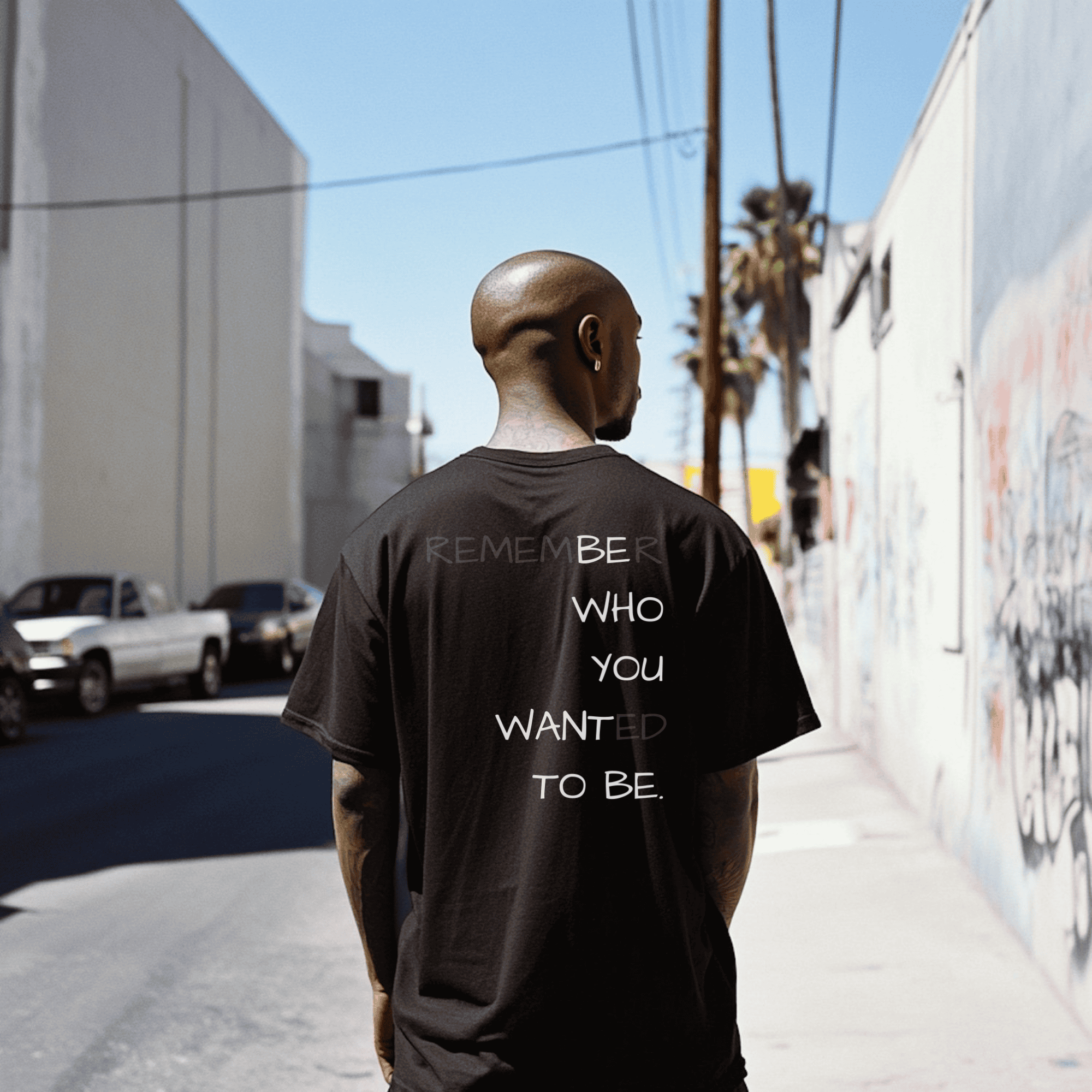 Be who you want lightweight tee