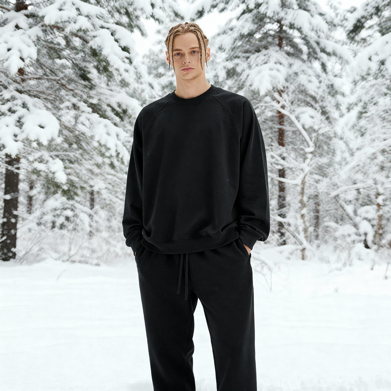 Inspired By Heavy Fleece-lined Sweatshirt