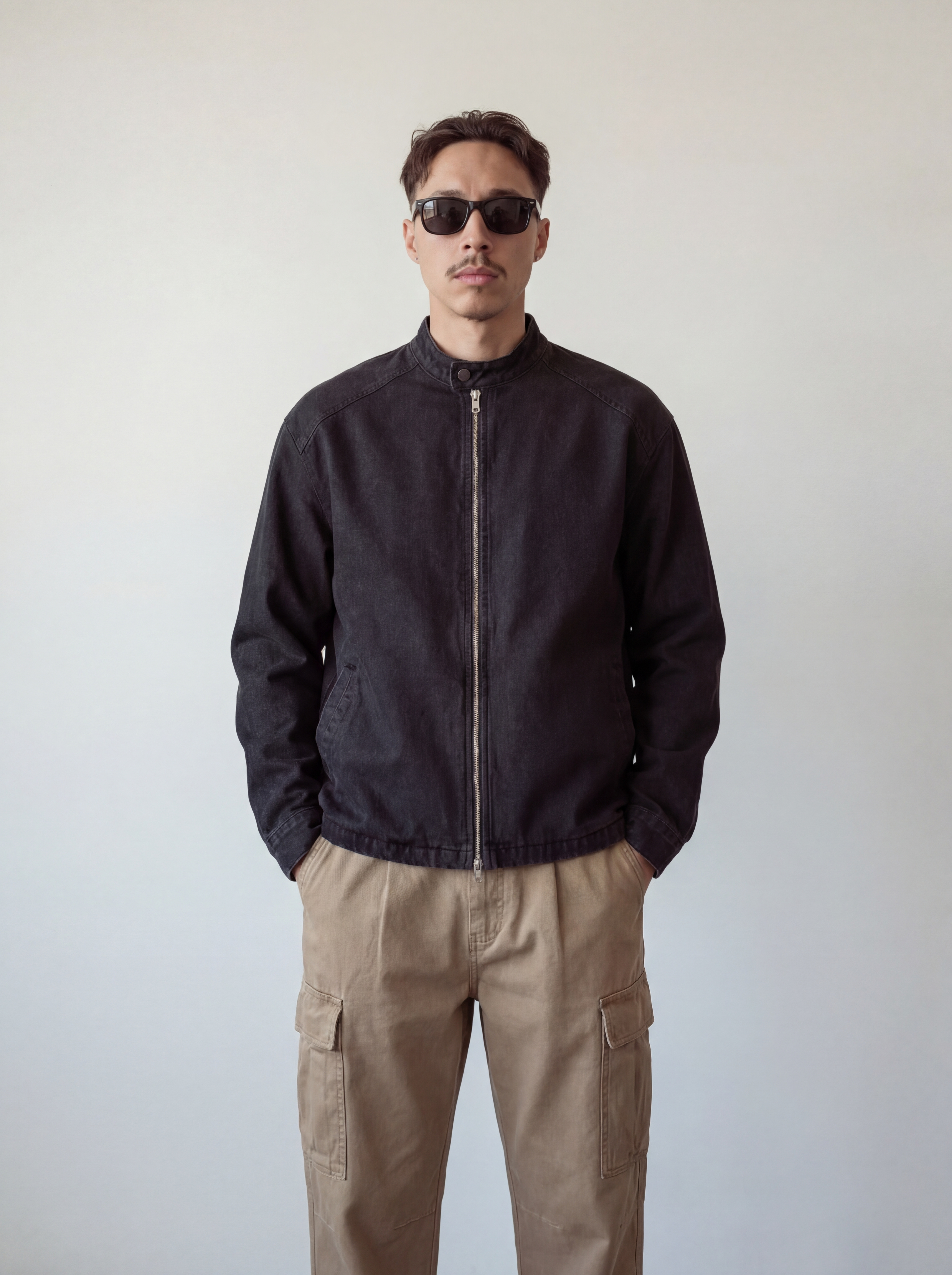 Double-zip Denim Jacket