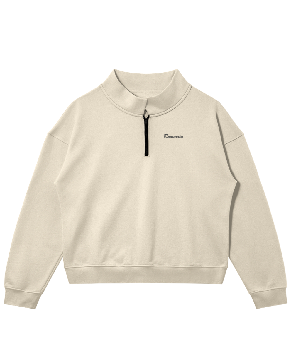 Heavy Oversized Half-Zip Sweatshirt
