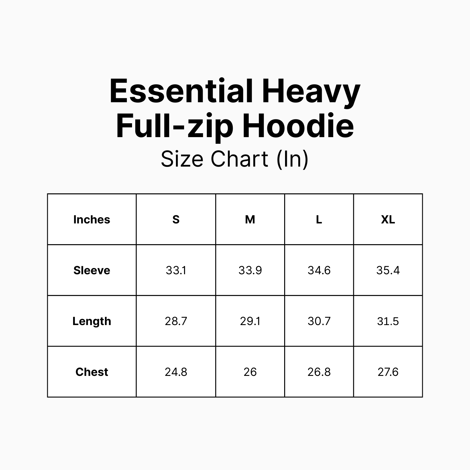 Essential Heavy Fleece Full-zip Hoodie