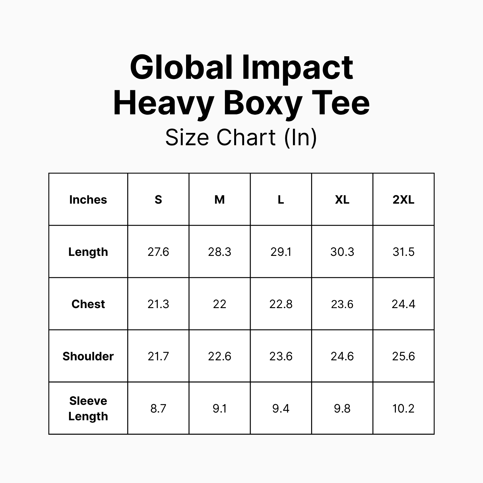 Global Impact Heavy Boxy Tee