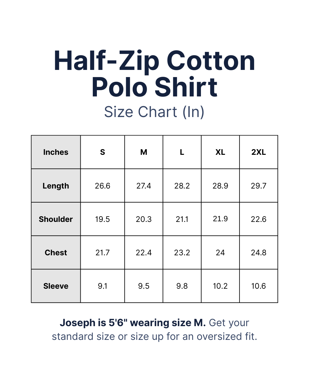 Half-Zip Cotton Polo Shirt