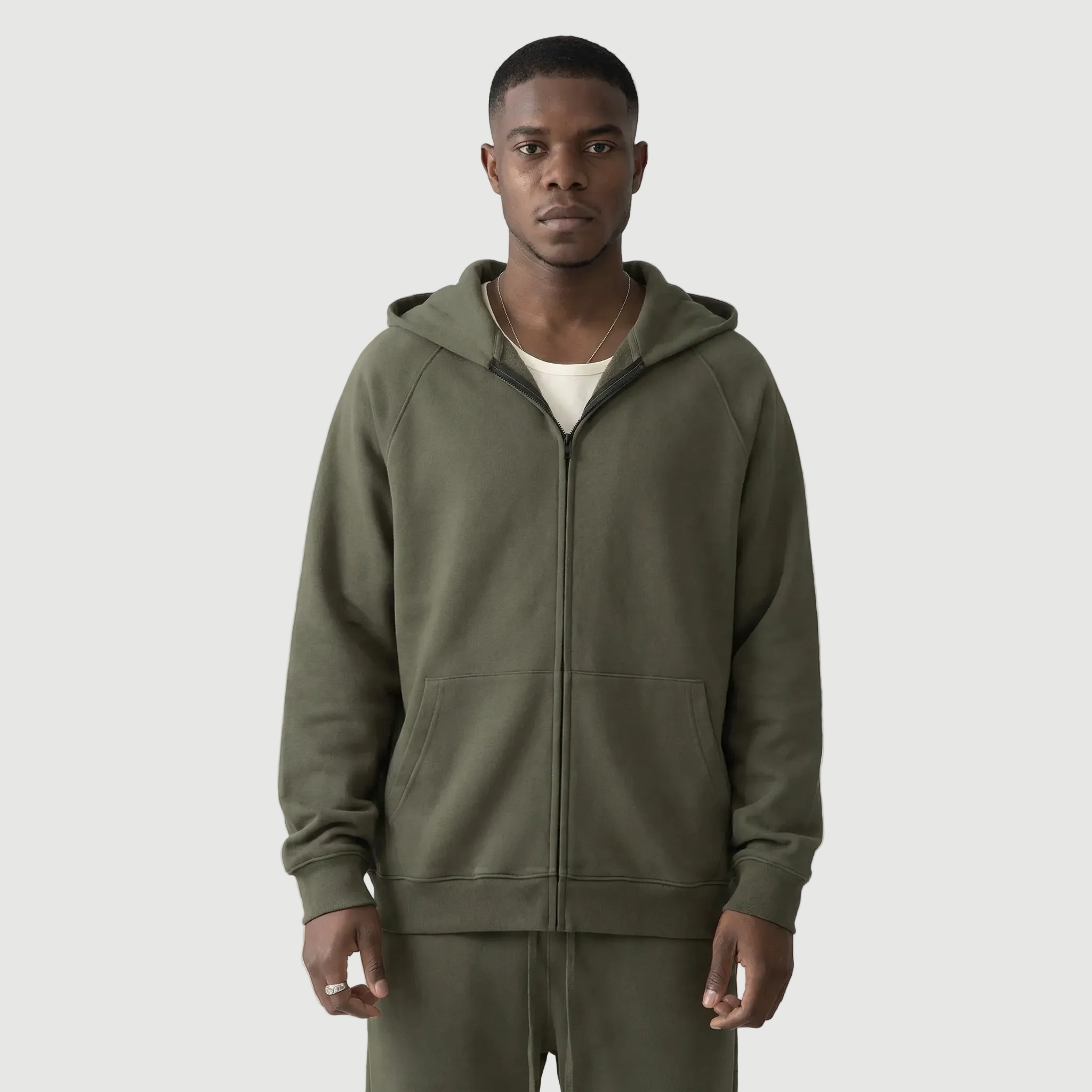 Essential Heavy Fleece Full-zip Hoodie