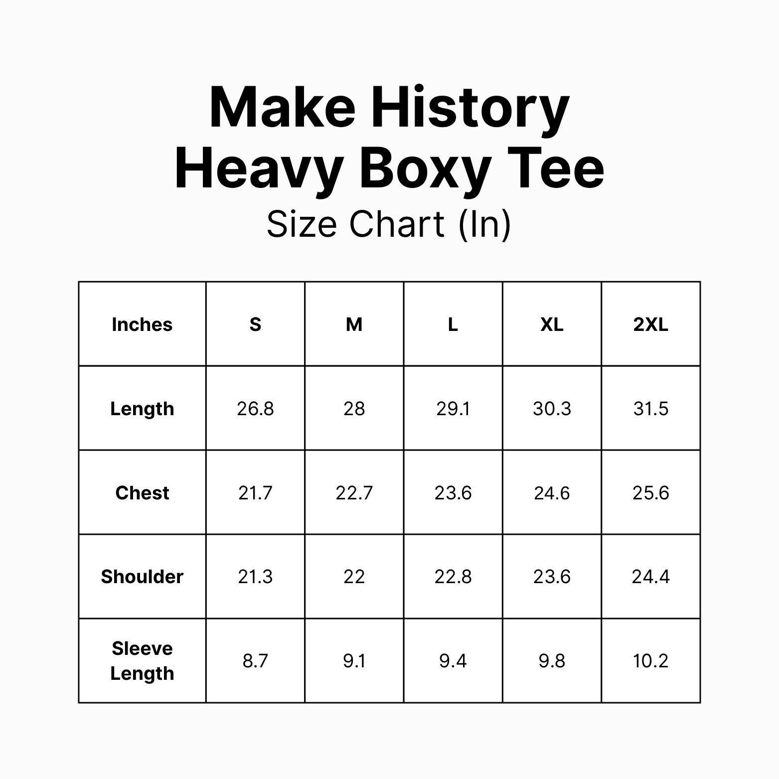 Make History Heavy Boxy Tee