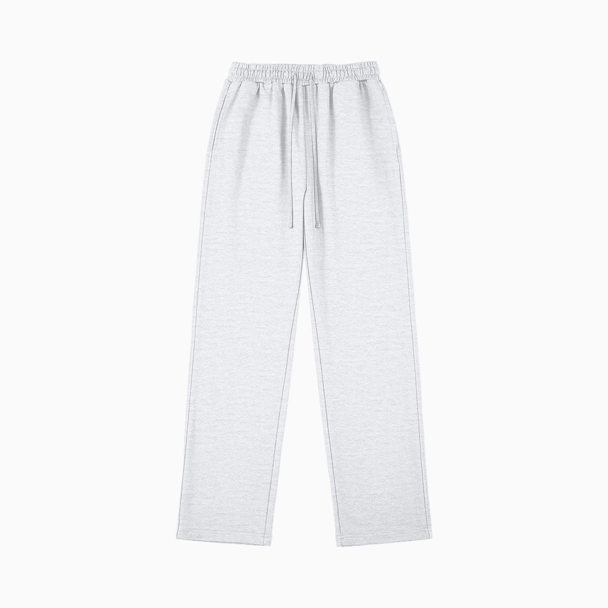 Light Gray sweatpants on a white background 