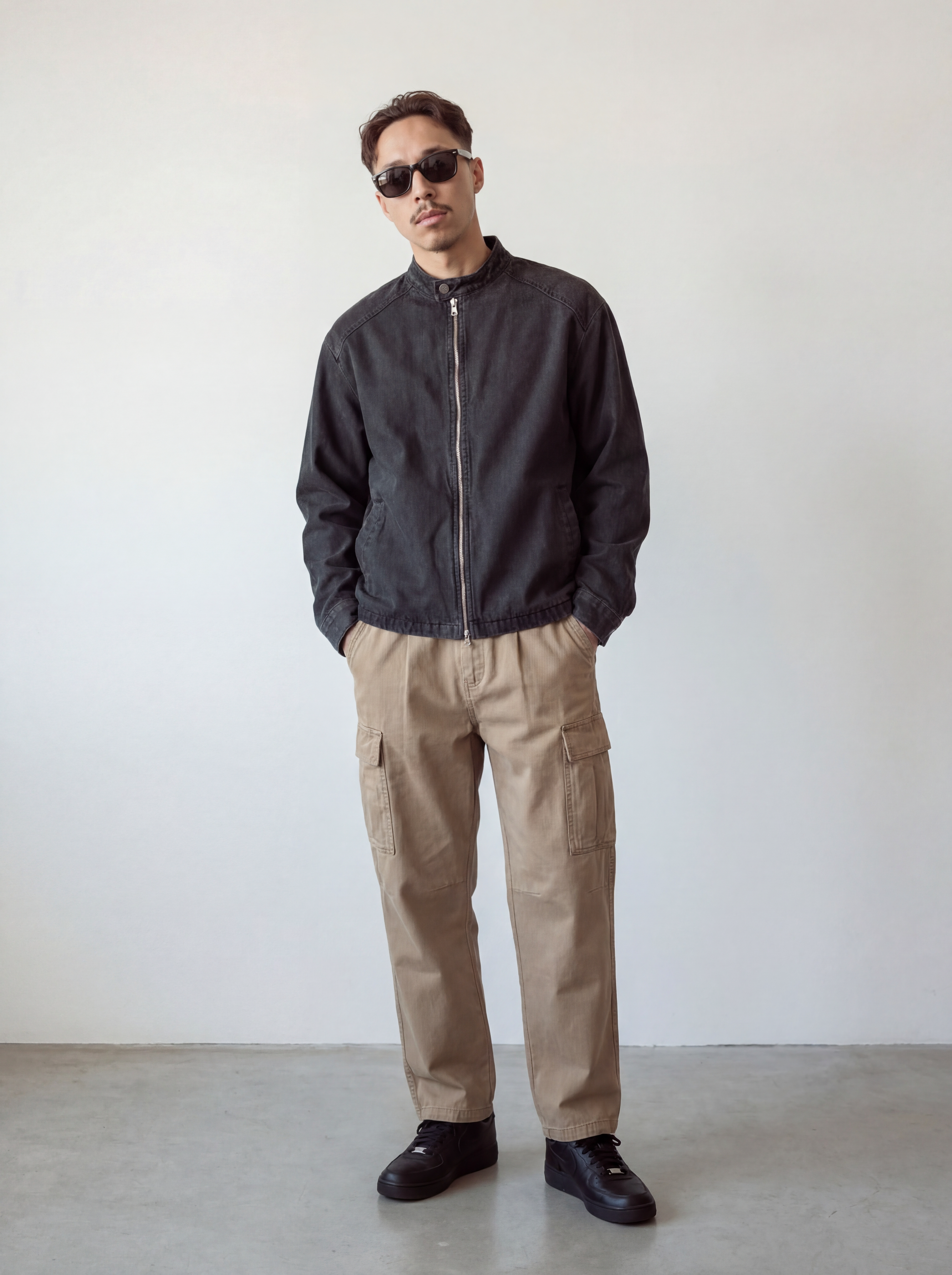 Double-zip Denim Jacket