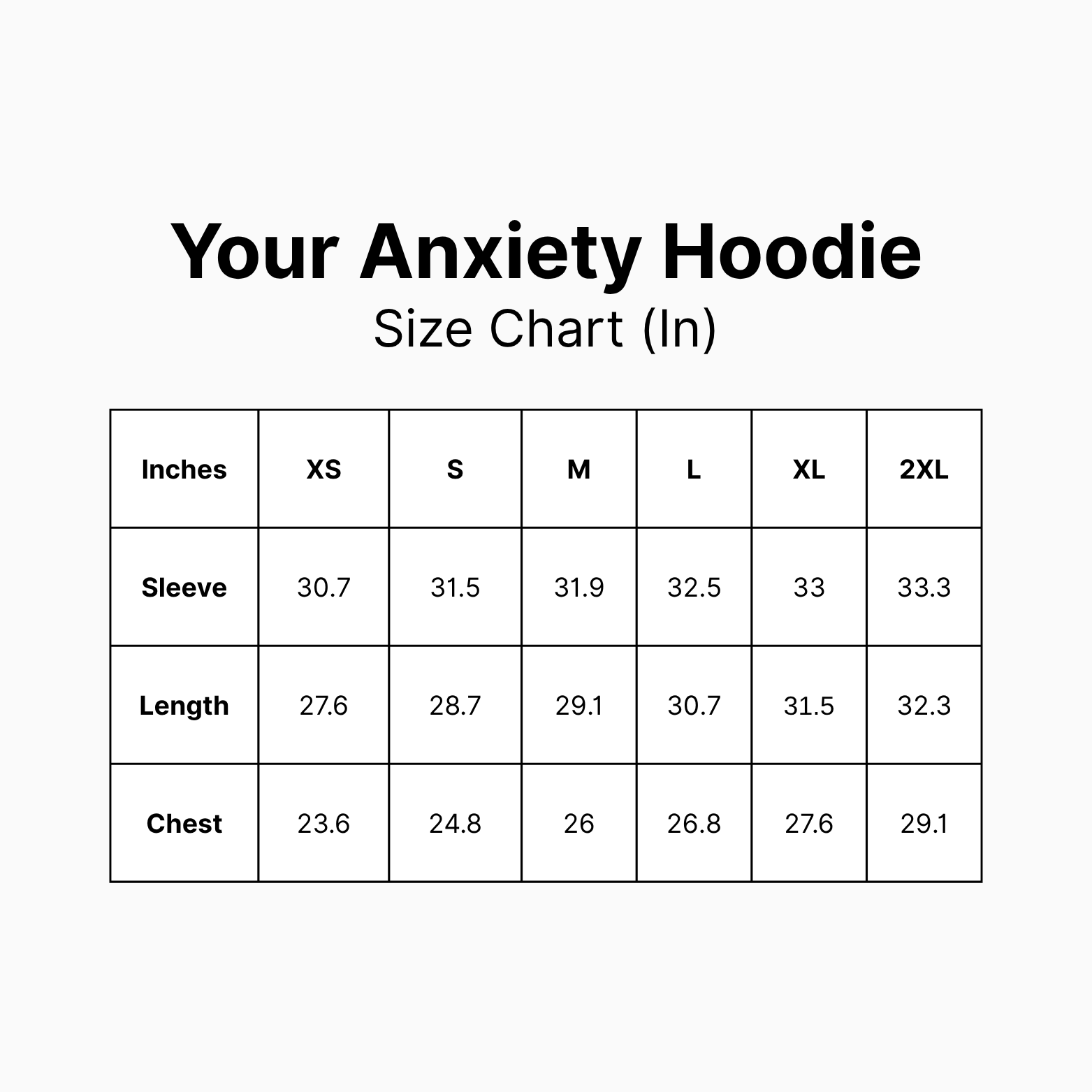 Your Anxiety Heavy Fleece-lined Hoodie