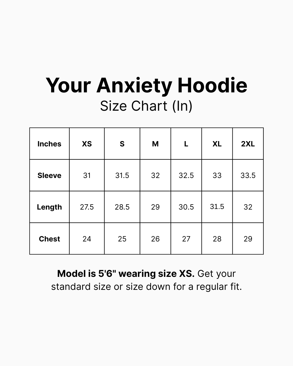 Your Anxiety Heavy Oversized Hoodie