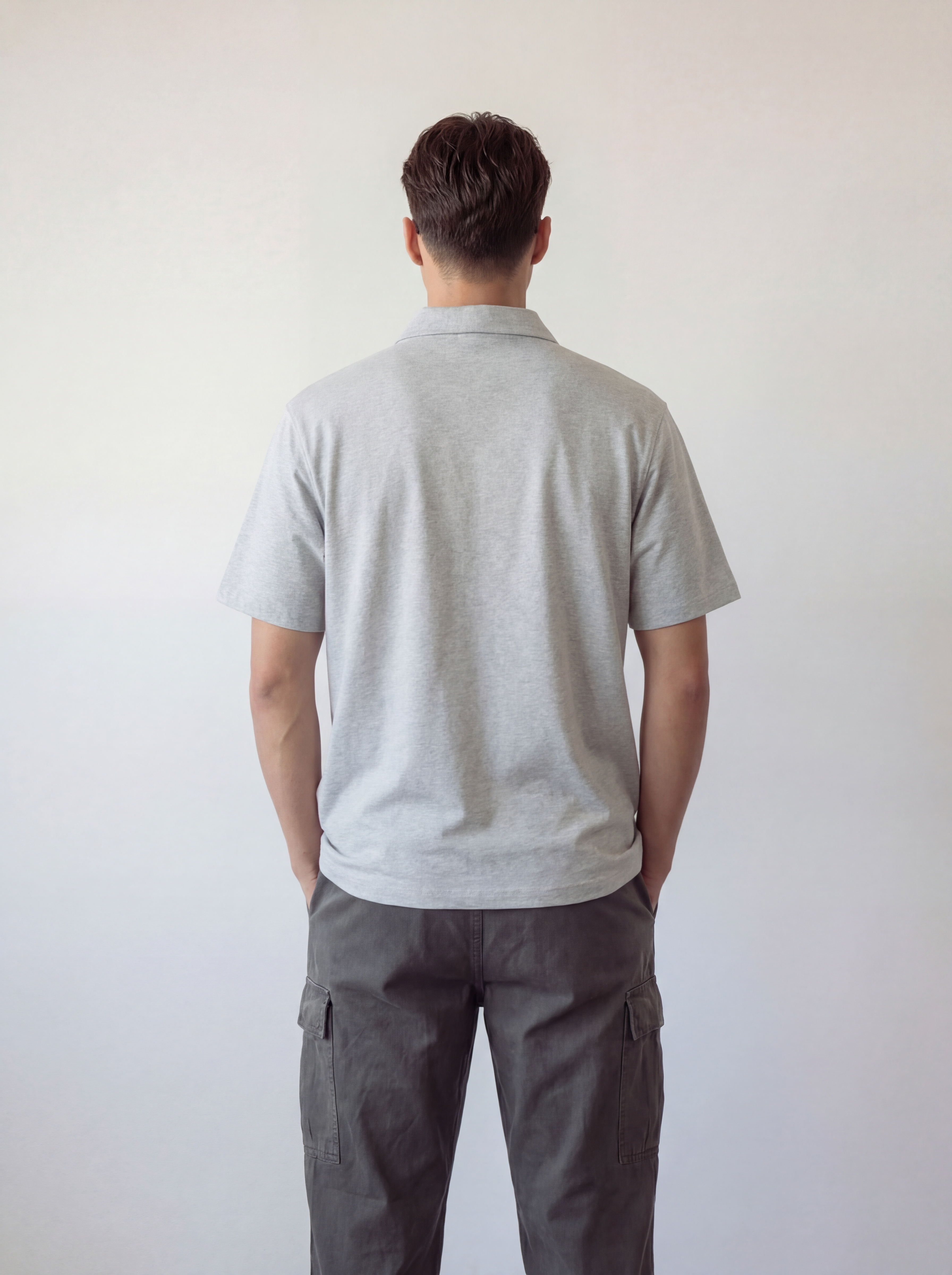 Half-Zip Cotton Polo Shirt